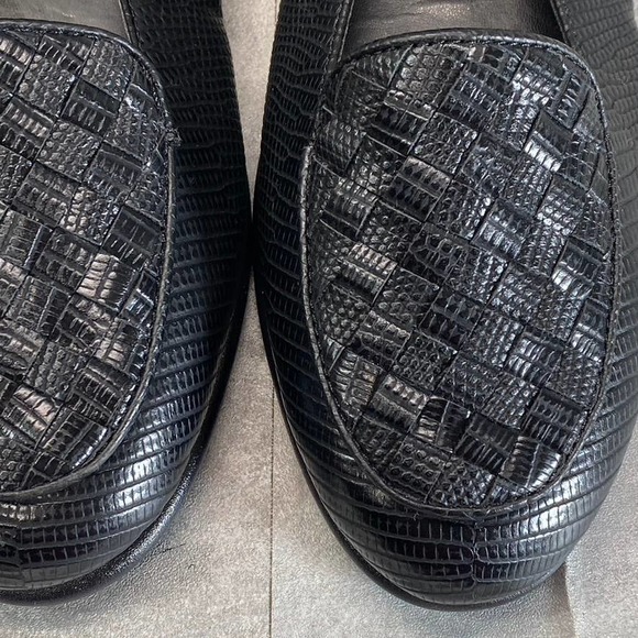 Aerosoles Women's Black Snake Print Brielle Slip On Leather SZ 6.5 - Picture 3 of 8